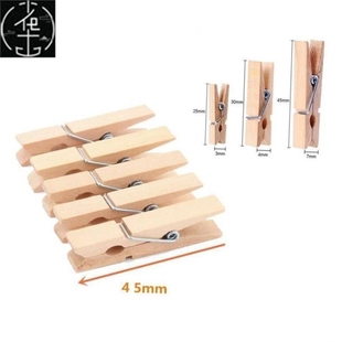 Pegs 30Mm Paper Wooden Mini Clothes 72Mm 45Mm 25Mm 50Pcs