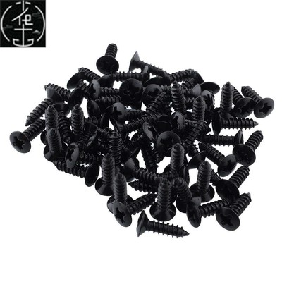 50pcs/lots black electric  pickguard fixed plate screw