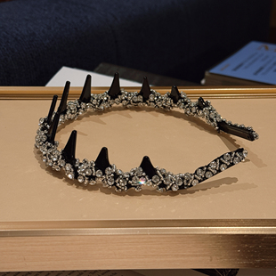 FABULOUS TIME 百利甜 重工超闪带钻发箍梳齿头箍蓬松高颅顶好看