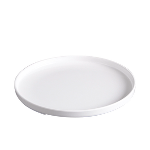 饭店专用盘子商用餐厅高档宴席酒店仿瓷菜盘白色欧式密胺圆盘餐具