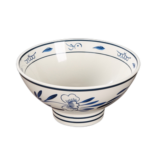 复古老关中面碗面馆专用陕西大面碗商用密胺油泼面碗牛肉汤面粉碗