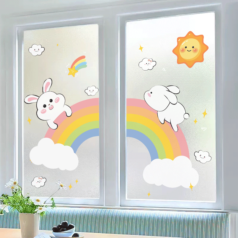 窗户卫生间防窥膜透光不透明