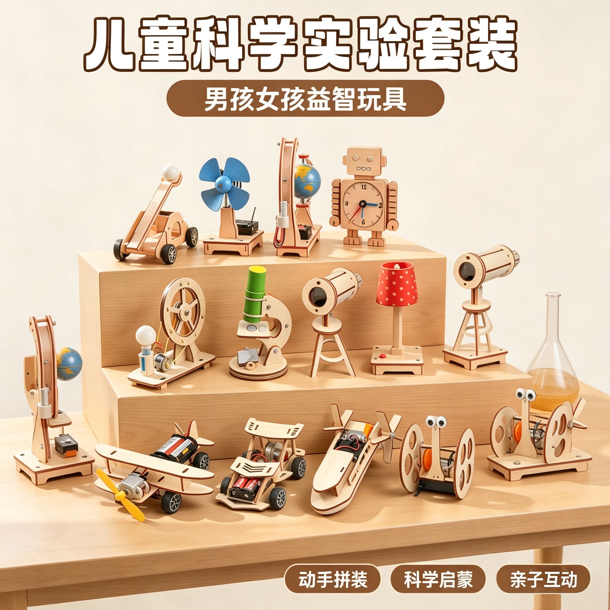 儿童科学实验DIY益智玩具套装