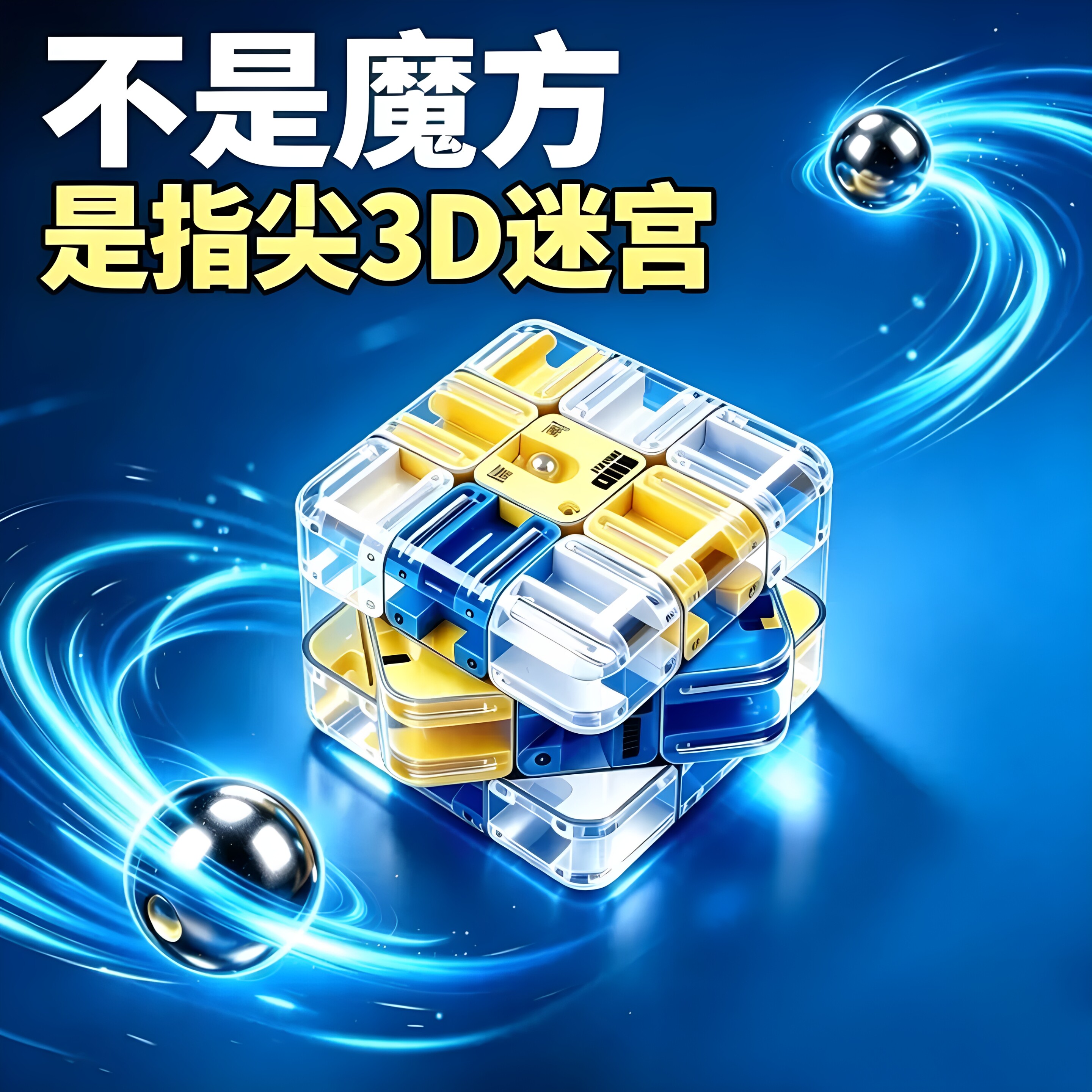 3D滚珠三阶魔方儿童益智解压图片