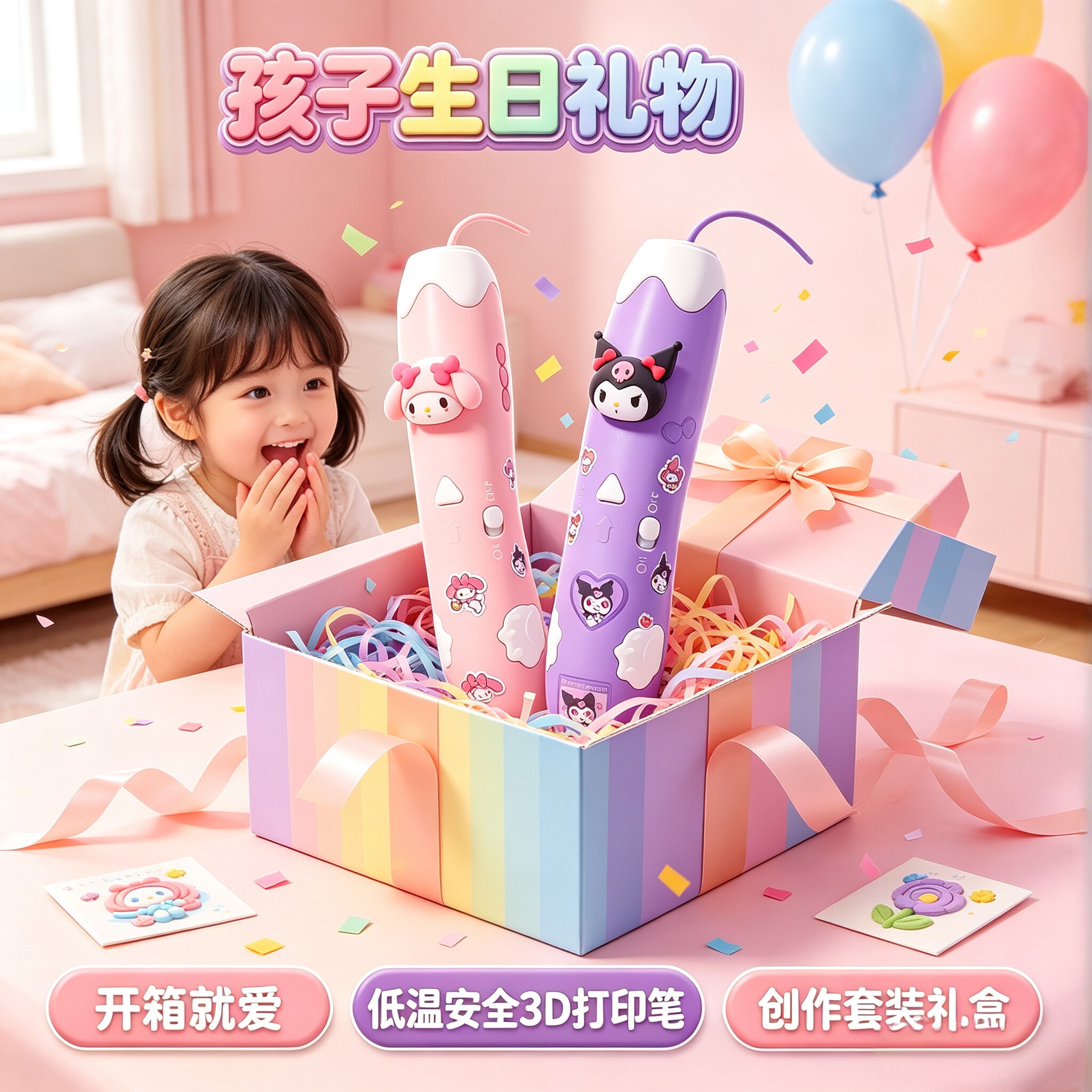 2026新款儿童3D打印笔益智DIY