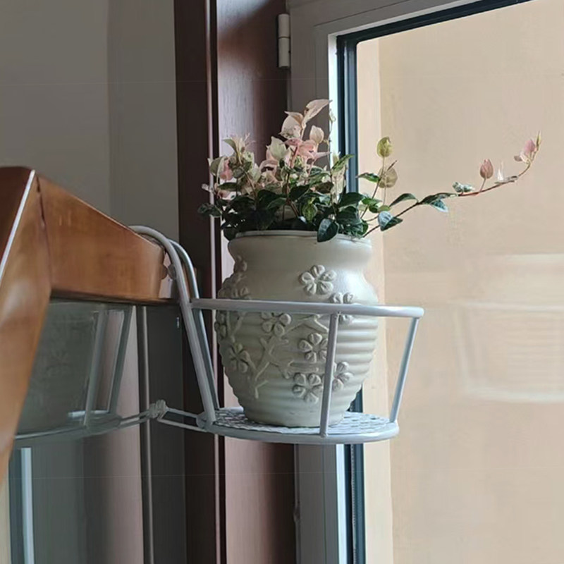 清仓挂壁花盆架防护栏绿植室外庭院花卉挂钩花架子阳台悬挂式花架,收纳整理,阳台置物架,淘宝优惠券,粉丝福利购,淘宝优惠卷