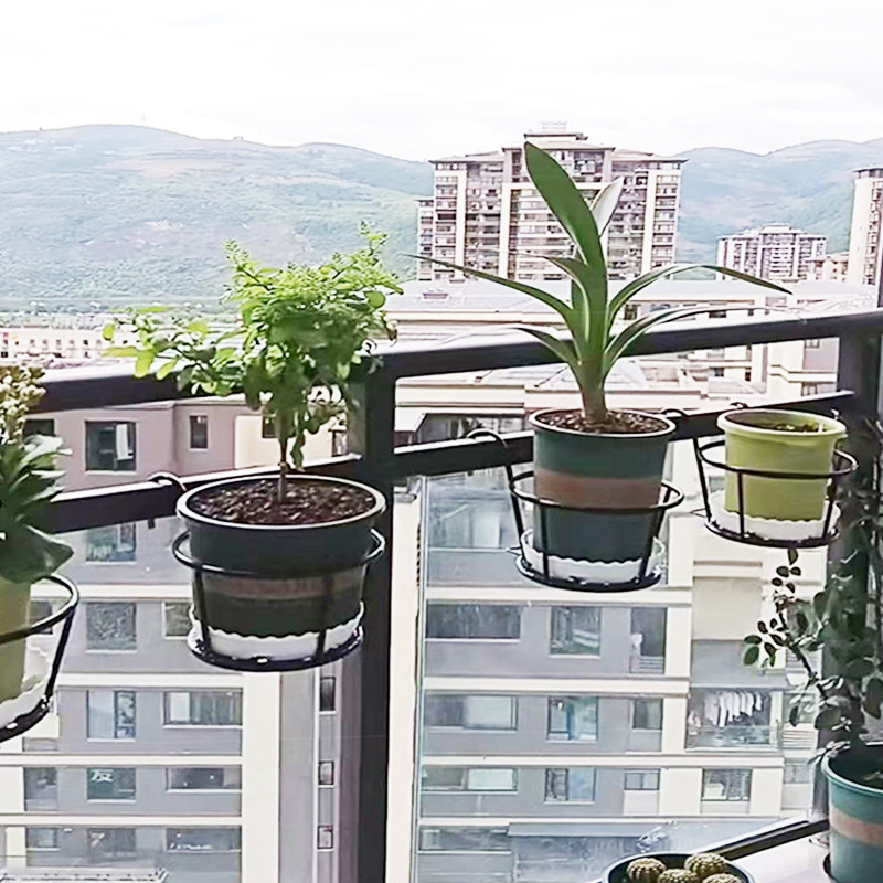 铁艺花篮栏杆护栏花架平价阳台悬挂网红窗台绿萝吊兰花盆置物架,收纳整理,阳台置物架,淘宝优惠券,粉丝福利购,淘宝优惠卷