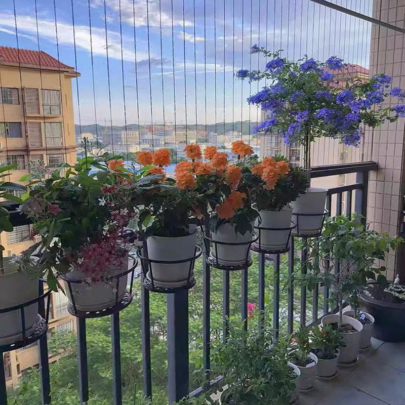 悬挂铁艺花架绿萝吊兰专用栏杆花架办公花展清仓防护栏养花架,收纳整理,阳台置物架,淘宝优惠券,粉丝福利购,淘宝优惠卷