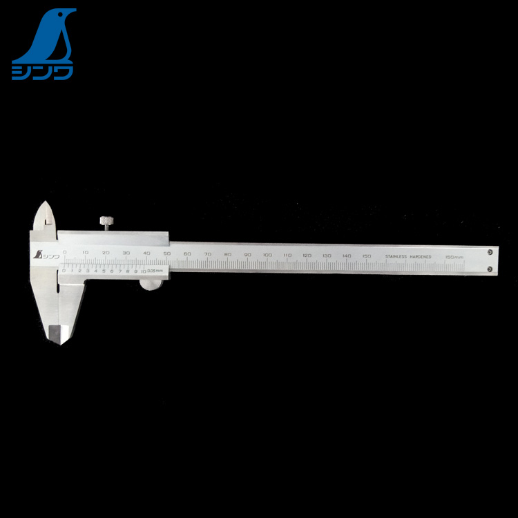 满100包邮 日本进口SHINWA企鹅亲和高精度不锈钢普及卡尺供应全