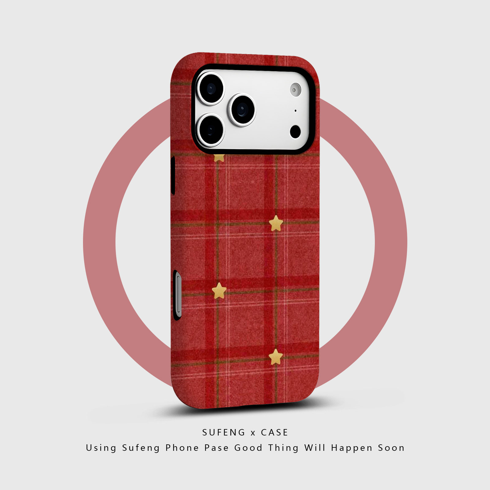 宿风适用苹果iPhone16promax手机壳17 14磁吸13 12磨砂15 Pro硬Plus新款情侣高级保护套男女红色复古星星格子,3C数码配件,手机保护套/壳,淘宝优惠券,粉丝福利购,淘宝优惠卷