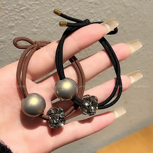 高端东大门珍珠头绳发圈皮筋