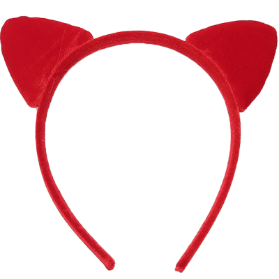 宽边韩国甜美风豹纹猫耳朵发箍