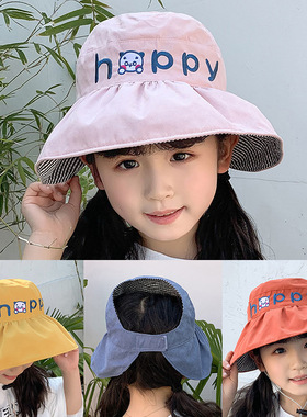 户外儿童大檐小孩骑车防晒遮阳帽