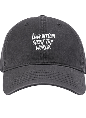 long bitcoin short the world老猫周边男女简约鸭舌帽遮阳帽户外