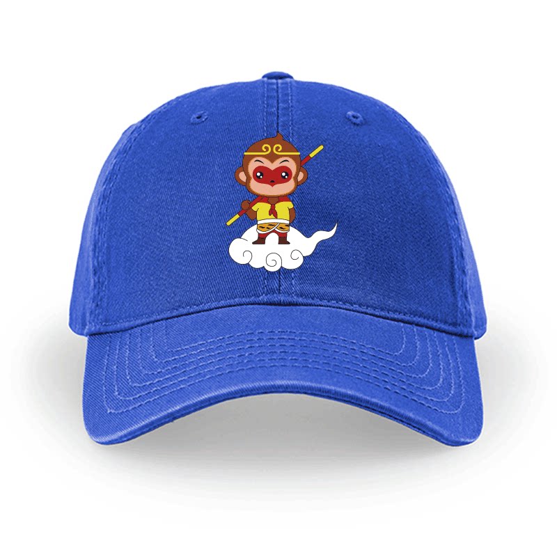 棒球帽定制卡通孙悟空棒球帽男女猴子齐天大圣帽子帽子定制