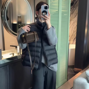 排骨羽绒马甲女款 轻薄宽松小个子白鸭绒保暖外套 外穿2025秋冬新款