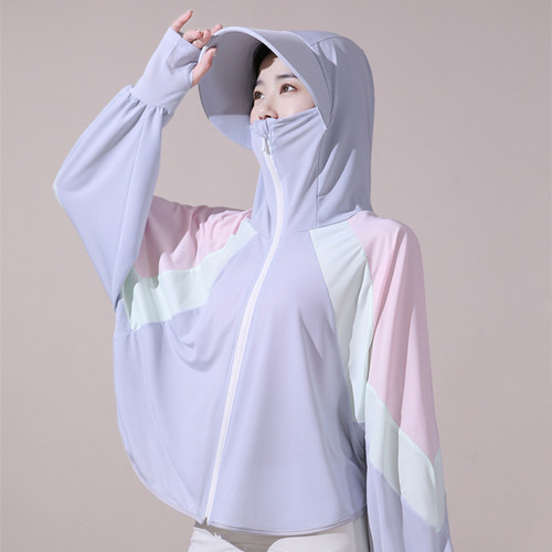 防晒衣女2025新款可外穿撞色