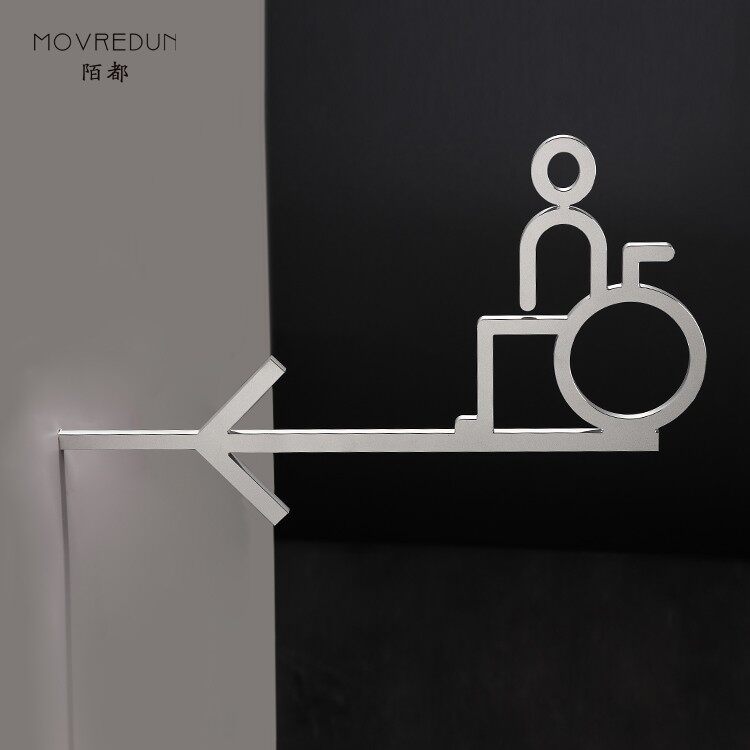 侧招wc标识门牌墙面指引logo母婴室化妆间洗漱间指示导视导引牌设计