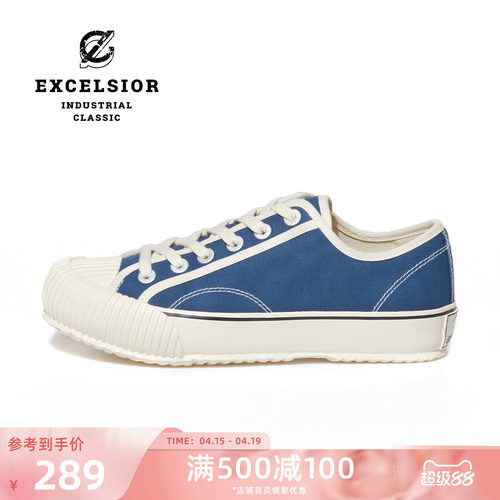 EXCELSIOR低帮休闲厚底帆布鞋