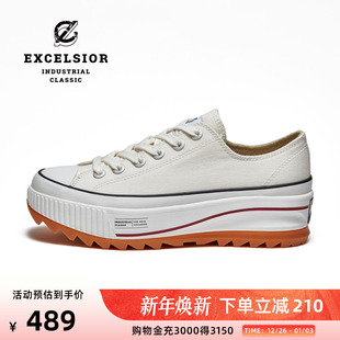 官方 HYBRID 加绒休闲鞋 女 FLEECE 男增高帆布鞋 excelsior饼干鞋