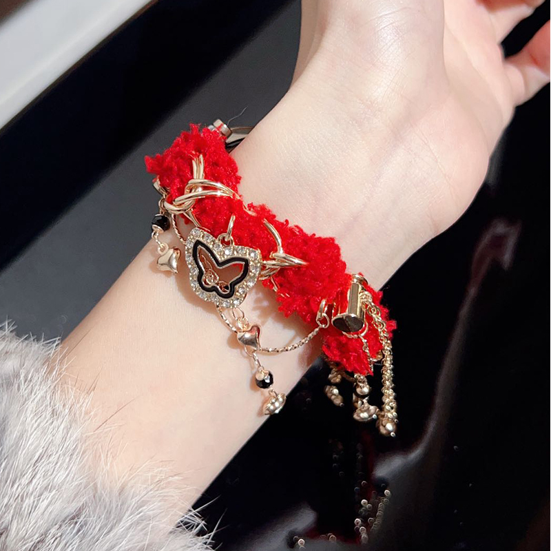 宝壳趣适用watch4毛绒针织表带