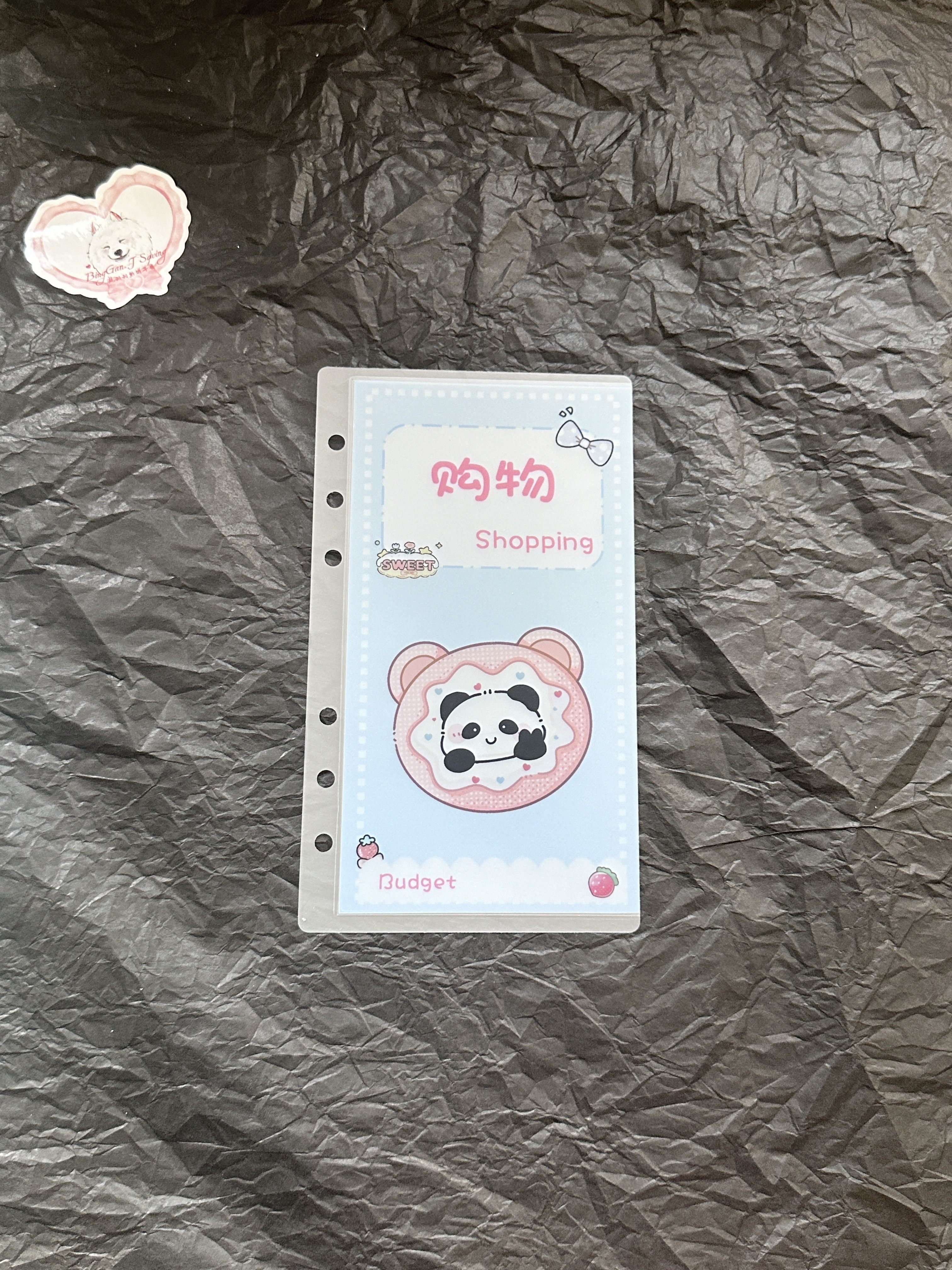 【饼干原创】A6熊猫甜品师月预算 分类预算现金袋 收纳钱袋,文具电教/文化用品/商务用品,手帐/日程本/计划本,淘宝优惠券,粉丝福利购,淘宝优惠卷