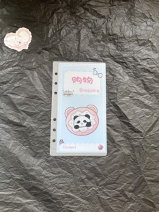 【饼干原创】A6熊猫甜品师月预算 分类预算现金袋 收纳钱袋