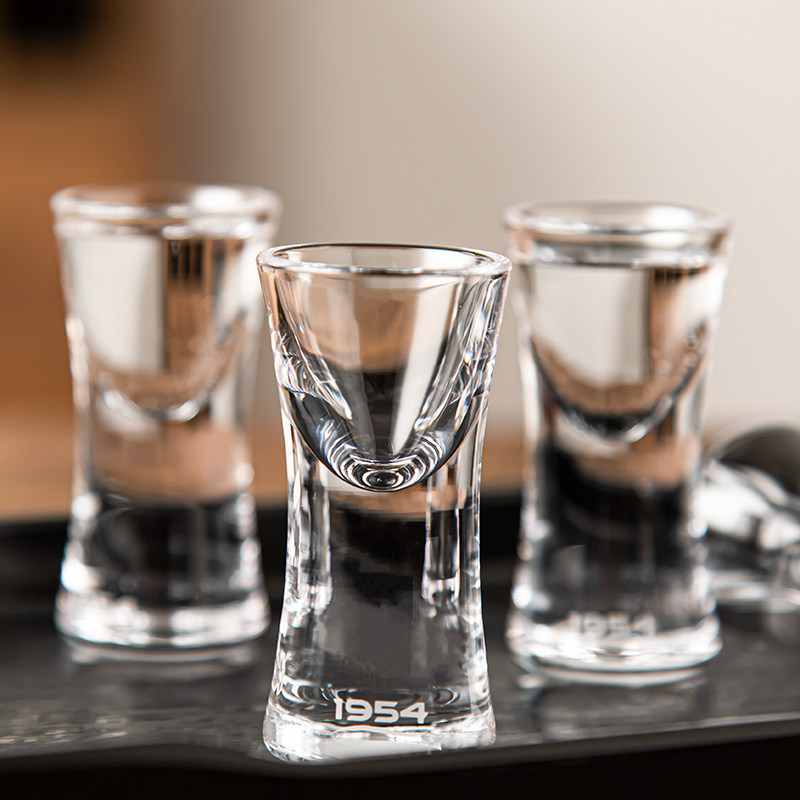 家用10ml手工水晶玻璃白酒杯烈酒杯一口杯shout杯子弹杯高端酒具