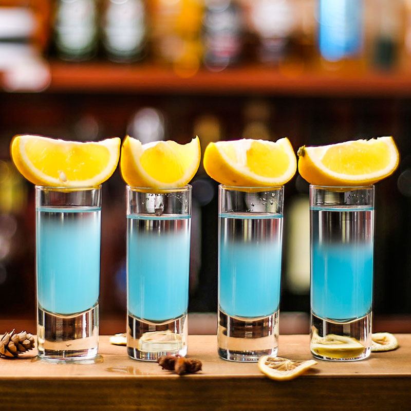 酒吧KTV长型洋酒杯shot杯一两白酒杯 70ml高款子弹杯鸡尾酒杯套装