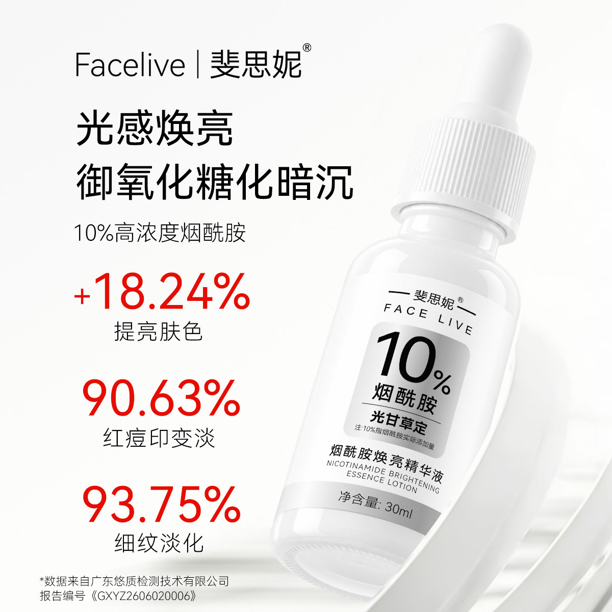 斐思妮烟酰胺精华液提亮紧致舒缓图片