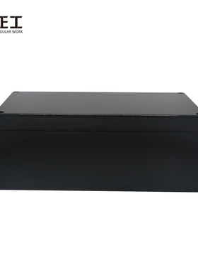 200*120*75户外黑色防水接线盒塑料V0阻燃工业带耳电源密封仪表盒