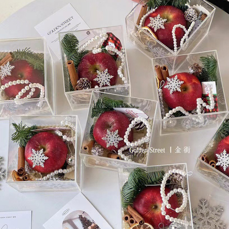 圣诞礼物平安夜平安果包装盒送儿童女生高档苹果盒礼盒小礼品空盒