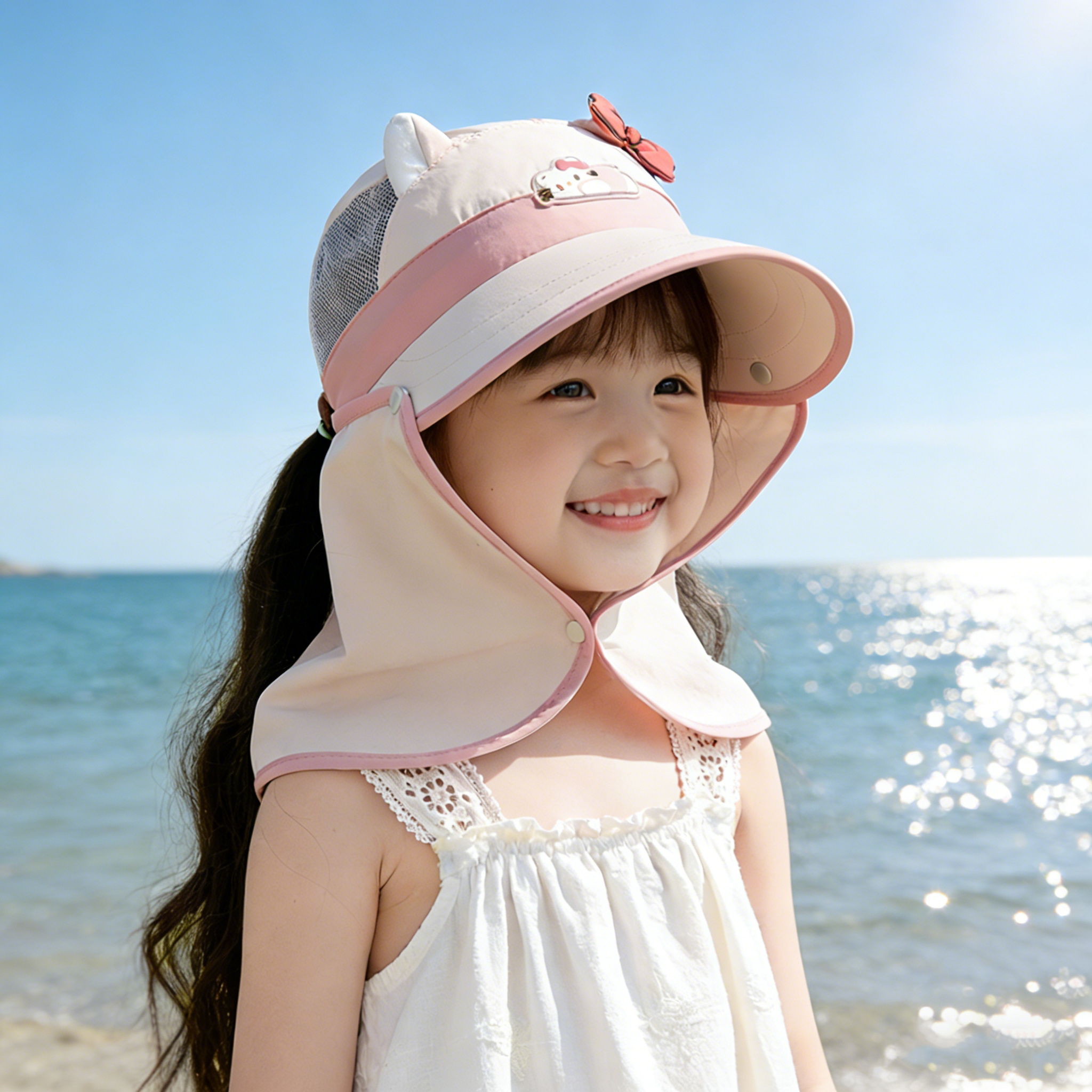 女童夏季大檐遮阳防晒可爱太阳帽