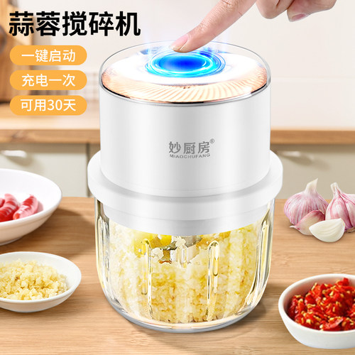 蒜泥神器电动捣碎器打蒜器蒜蓉酱绞肉机搅碎辅食机婴儿宝宝料理机