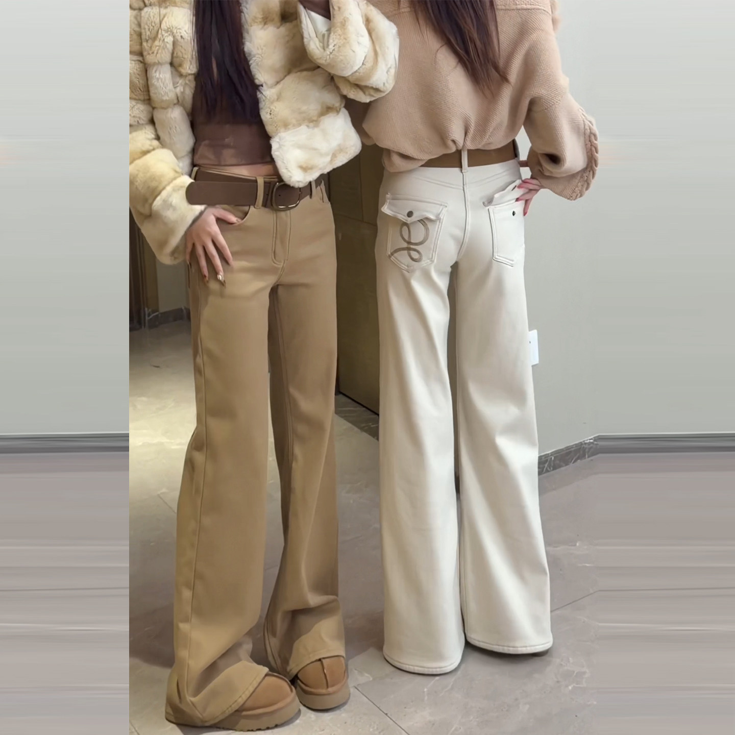 高级感高腰加绒微喇牛仔裤女2025秋冬新款不贴腿显瘦拖地喇叭裤子,女装/女士精品,大码裤装,淘宝优惠券,粉丝福利购,淘宝优惠卷