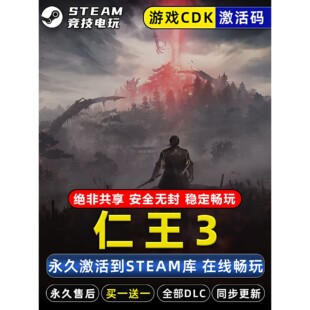 全DLC 仁王3 永久入库 CDK 同步更新 STEAM游戏全球区激活码
