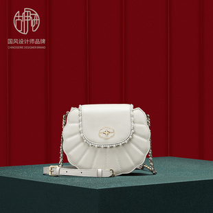 古伊西国风小众珍珠贝壳包轻奢高级感链条斜挎包潮 宝藏新品