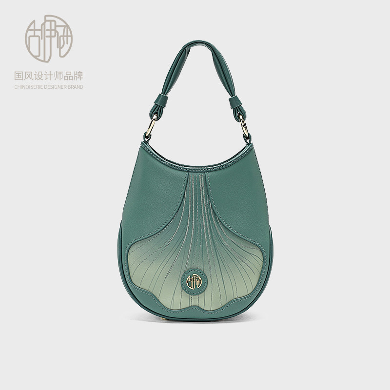 【宝藏品牌】古伊西新中式原创设计银杏刺绣手提包中国风轻奢包包