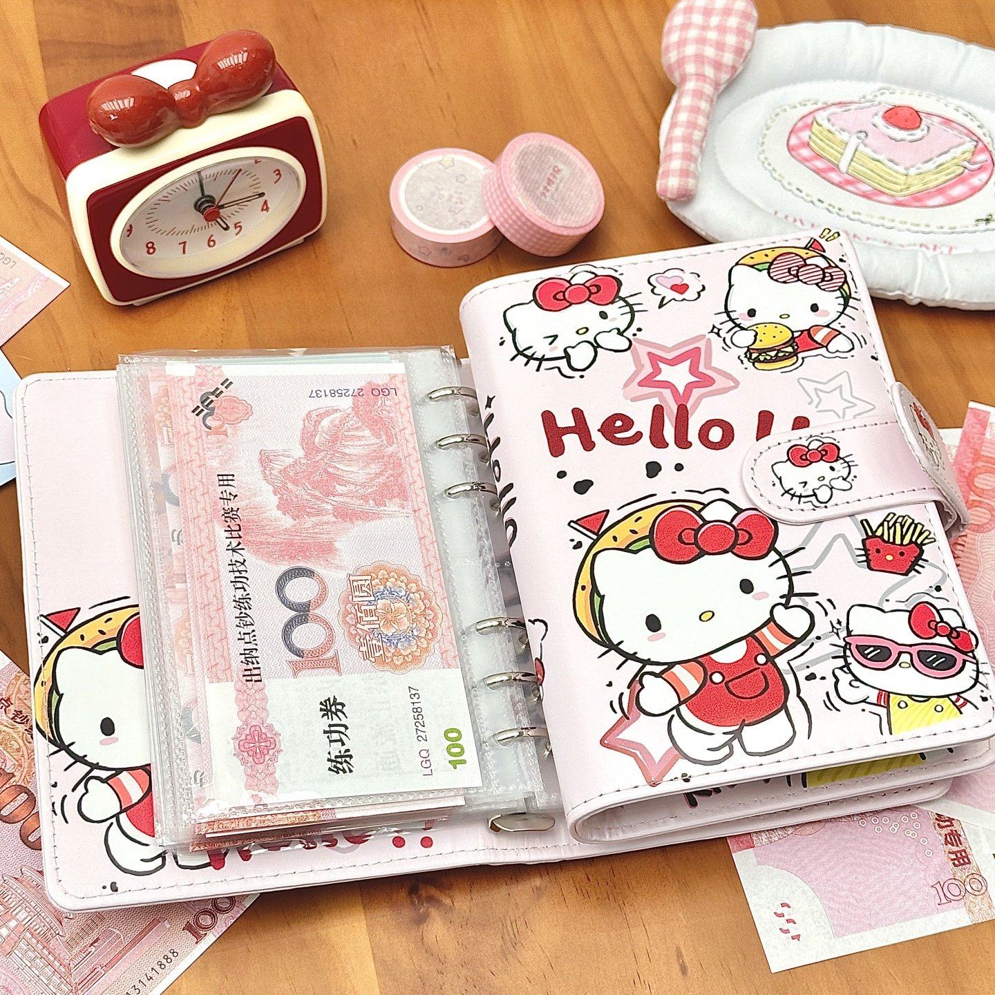 麦门KT现金存钱本可爱存钱夹钱册2025年新款现金收纳册理财记账本,文具电教/文化用品/商务用品,笔记本/记事本,淘宝优惠券,粉丝福利购,淘宝优惠卷