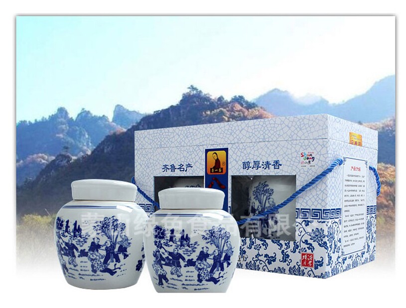 孟良崮六姐妹八宝豆豉豆瓣酱咸菜1600克木盒山东临沂特产送人礼盒