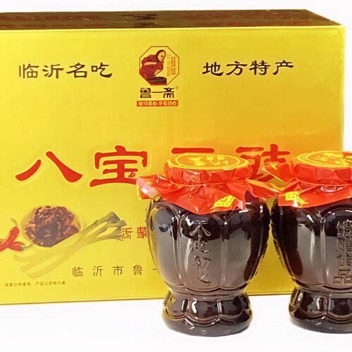 鲁一斋老式八宝豆豉原味豆子发酵即食礼盒调味品特咸山东沂蒙特产