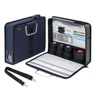 营业执照包印章执照收纳盒多格公章执照一体包大容量印章包印章盒发票收纳箱正副本保护套证件包文件袋印章箱