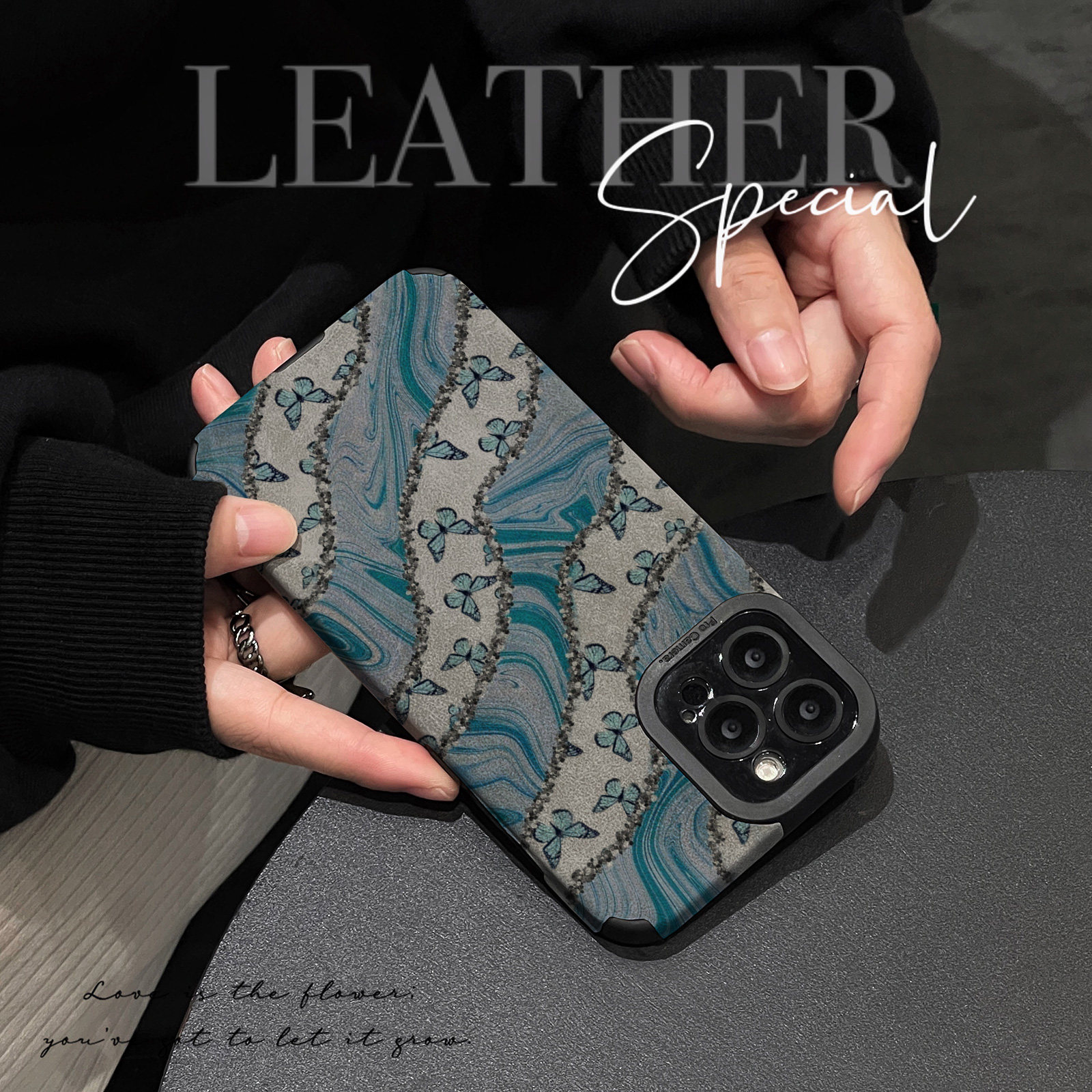 初绽适用VIVO S20手机壳19/18翻毛皮艺术创意蝴蝶小众唯美潮S17青春S16软壳S12皮质S10全包S9防摔高档保护套