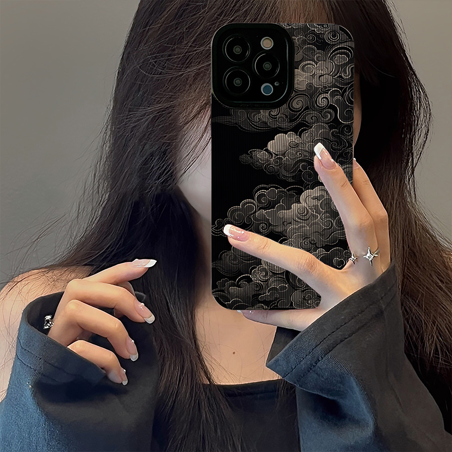 初绽适用红米NOTE15proplus手机壳14时尚12青春11情侣note10pro竖条纹暗黑国潮祥云小众皮质软全包高级保护套