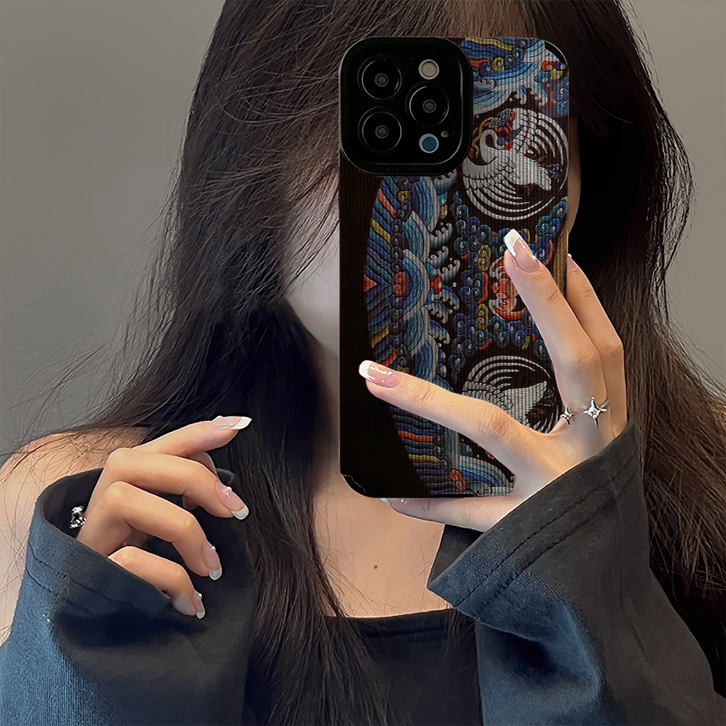 初绽适用VIVO S30 pro mini手机壳S20/S19/S18竖条纹彩绘图纹白鹤S17高档S16软壳S12皮质S10全包S9防摔保护套