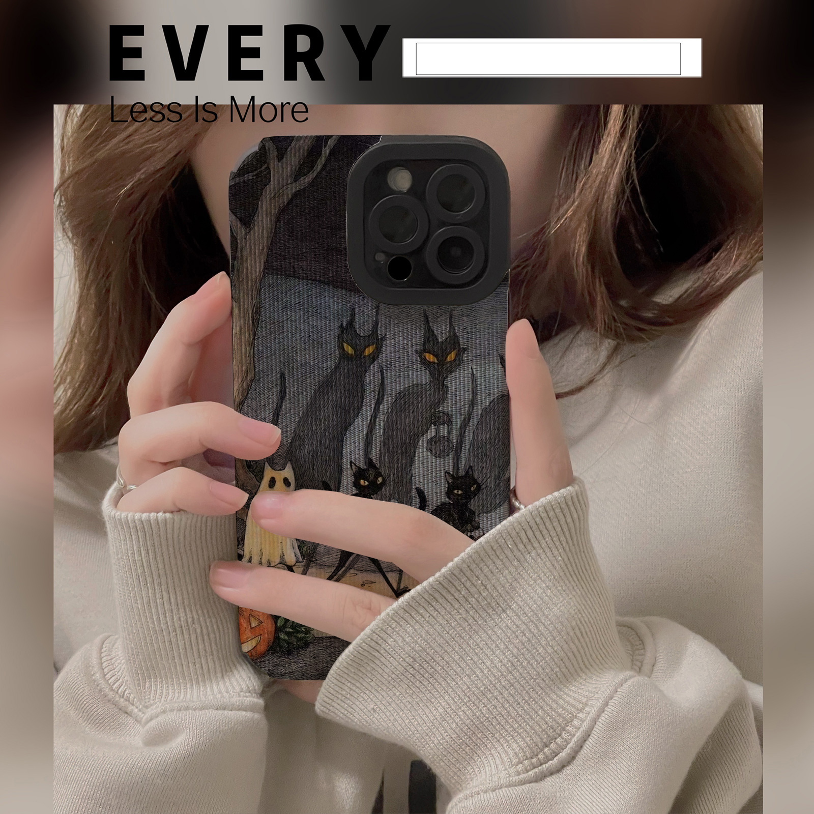 小众搞怪卡通猫咪适用OPPOA11手机壳A11X A35皮质软A53s个性全包A55 A92 A96简约A73创意A8防摔A58女保护套男