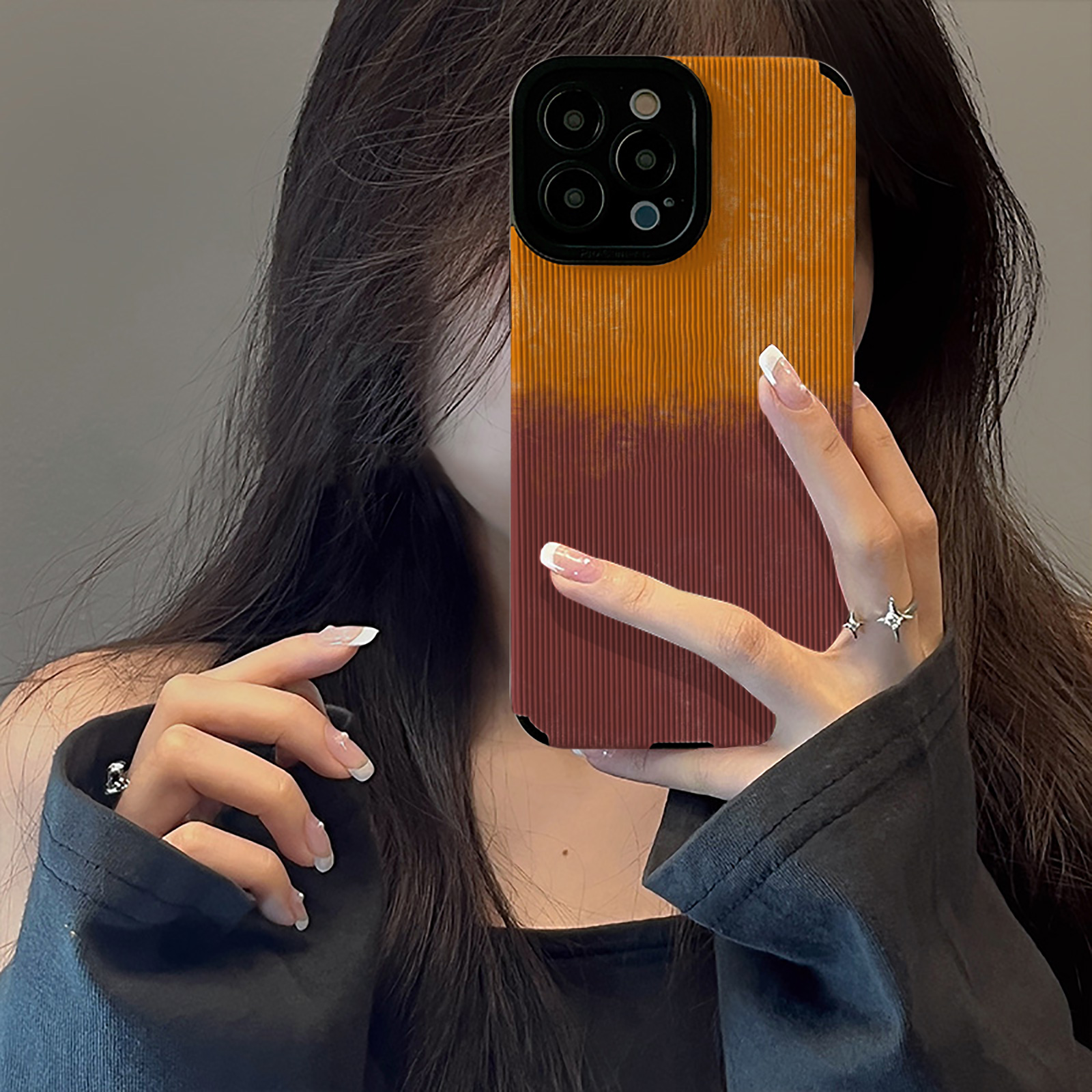 初绽适用小米抽象彩色水墨涂鸦13手机壳17唯美11青春12Pro新款皮质软14防摔全包14S女11Ultra软保护套小众9