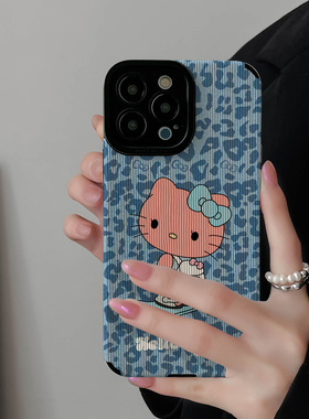 初绽适用红米NOTE14proplus手机壳12蓝色10少女9情侣note8pro竖条纹豹纹滑板猫咪小众皮质软全包时尚潮保护套