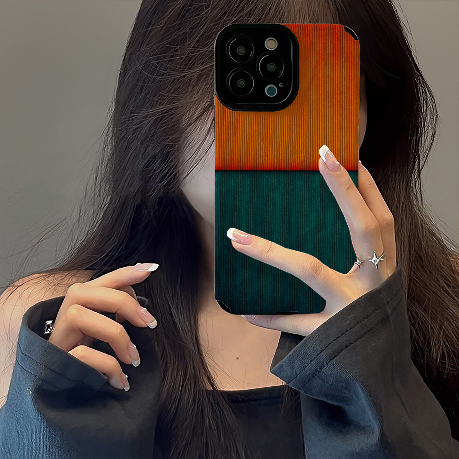 初绽适用小米小众油画拼色涂鸦13手机壳17唯美11青春12Pro个性皮质软14防摔全包14S女11Ultra软保护套小众9