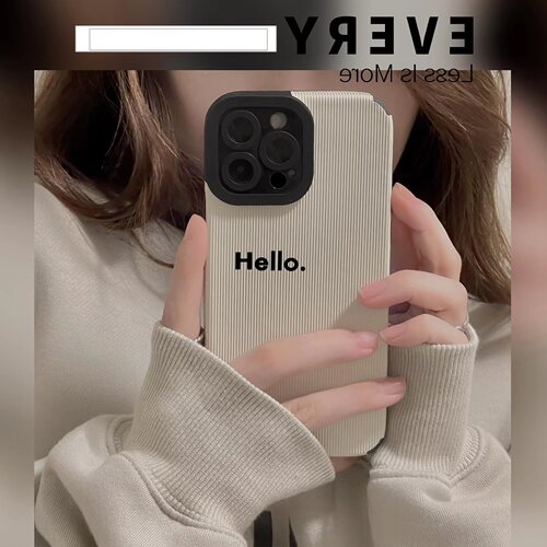 小众简约Hello英文适用VIVOX90手机壳x80PRO+防摔x60个性简约防摔全包皮质软X50女30保护套X27女X23幻彩版